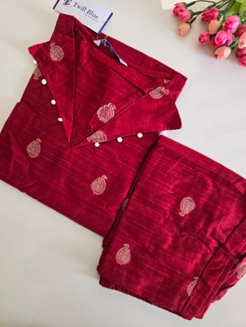 Raw Silk Cord Set 004