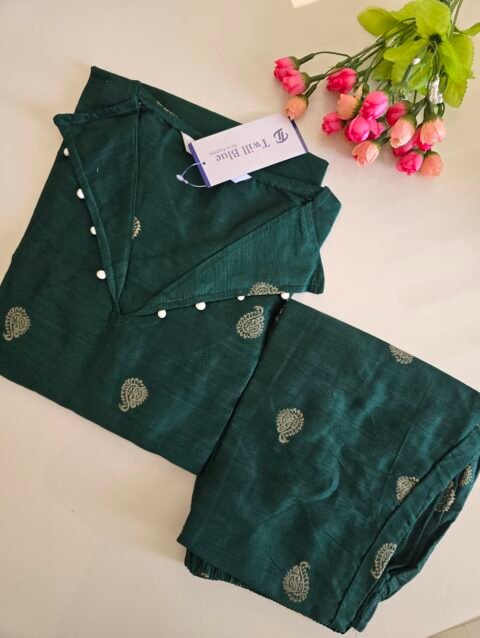 Raw Silk Cord Set 004