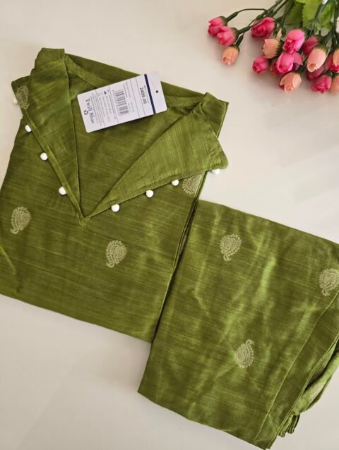 Raw Silk Cord Set 004