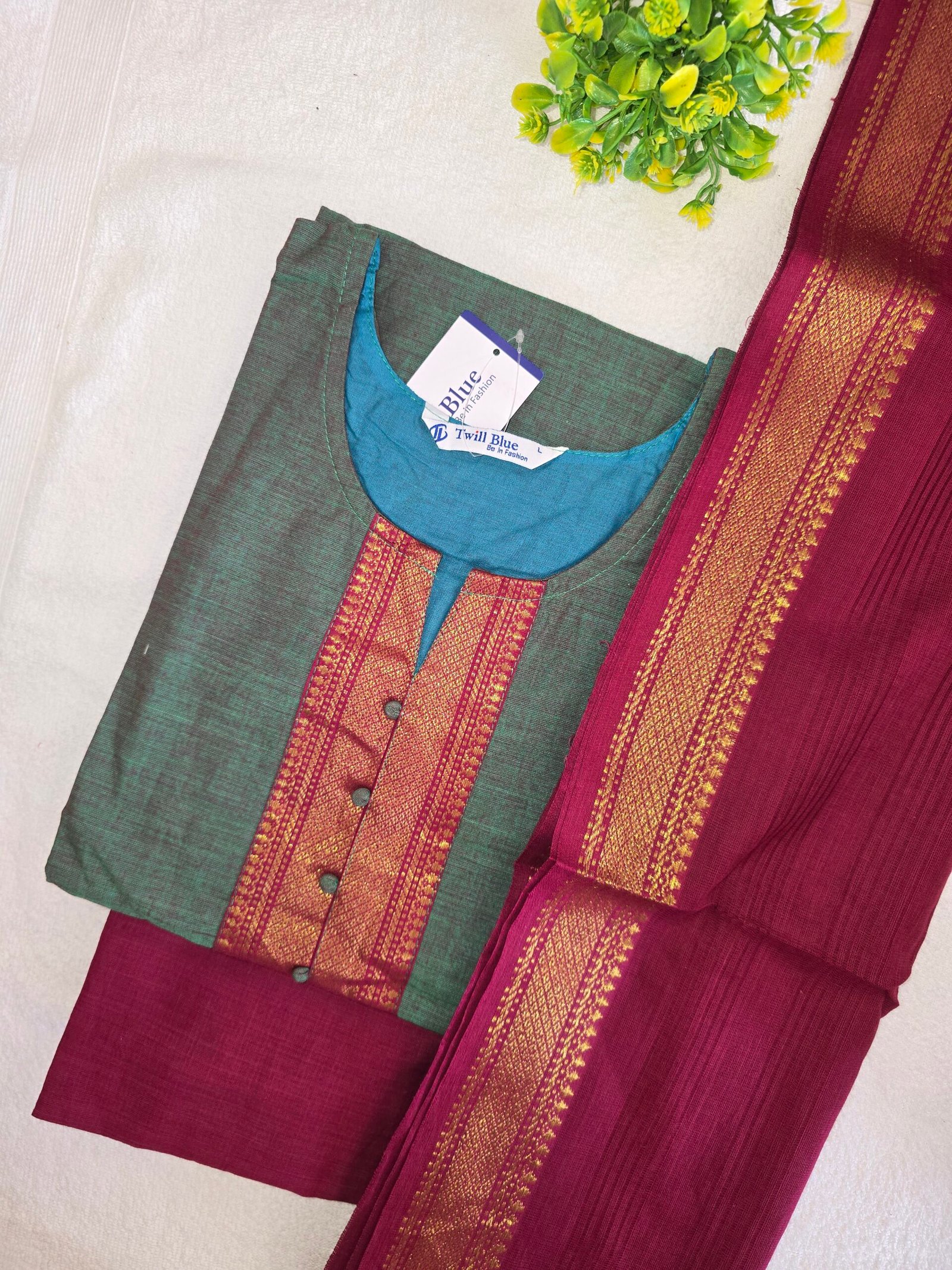 Cotton Stitched Salwar Material