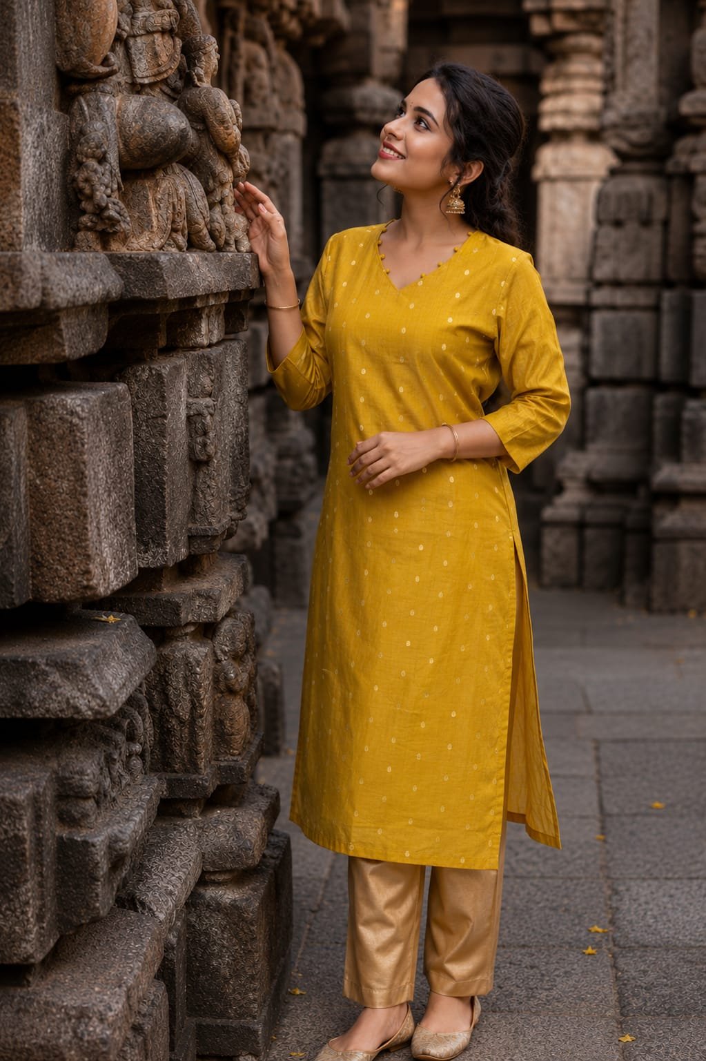 Premium Silk cotton Kurti with Lining SCLP - Image 2
